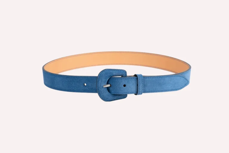 Daguet - Ceinture Alba - Velours bleu clair