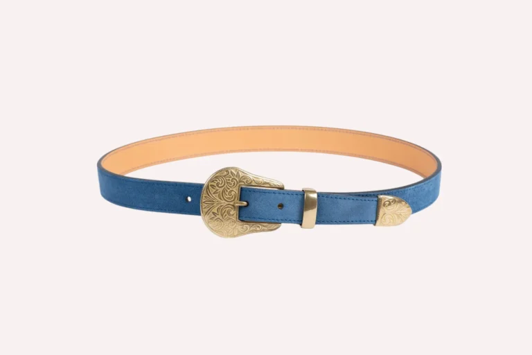 Daguet - Ceinture Alison - Velours bleu clair