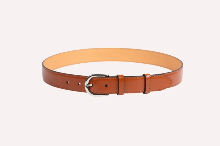 Daguet - Ceinture Achille - Cuir lisse camel