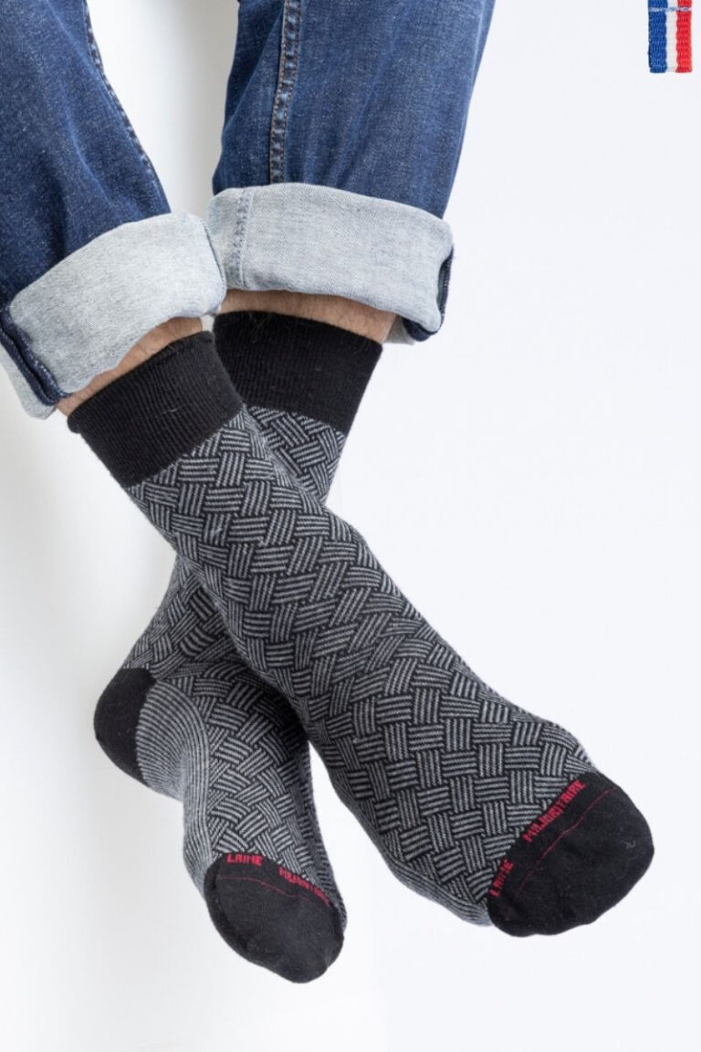 Monsieur Solfin - Chaussettes en laine à motifs · Achile