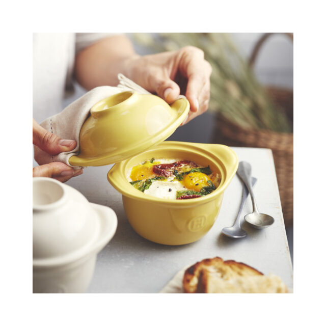 EMILE HENRY - Mini-cocotte l'oeuf Eggnest Emile Henry Argile