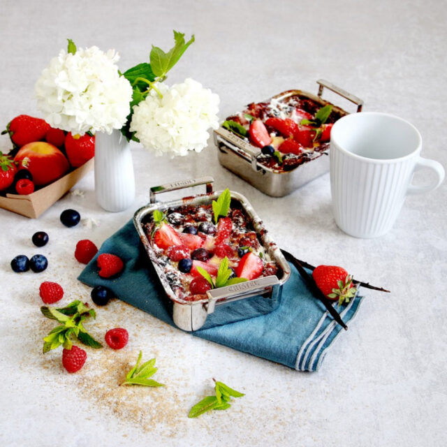 CRISTEL - Mini plat à four Roaster Cristel Castel'Pro 10x12cm en inox