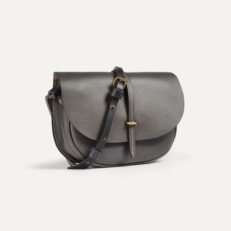 Bleu De Chauffe - Mini sac postier Java - Gris