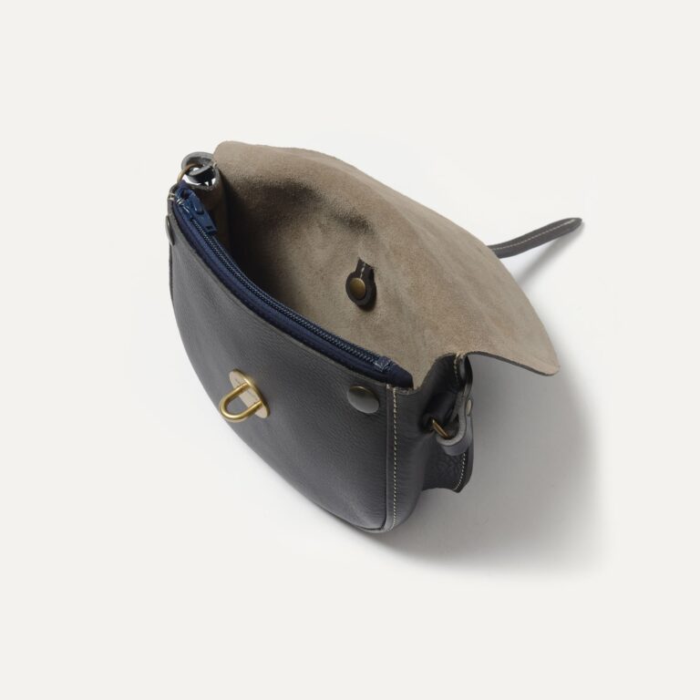 Bleu De Chauffe - Mini sac postier Java - Gris
