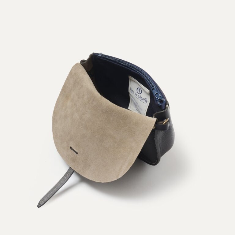 Bleu De Chauffe - Mini sac postier Java - Gris