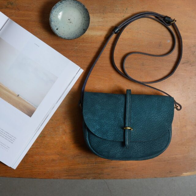 Bleu De Chauffe - Mini sac postier Java - Soft Petrolio