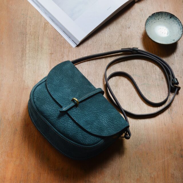 Bleu De Chauffe - Mini sac postier Java - Soft Petrolio