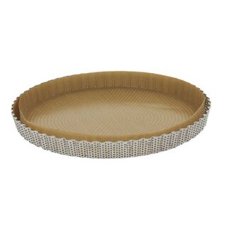 de Buyer - Moule à tarte cannelé en inox à fond amovible De Buyer