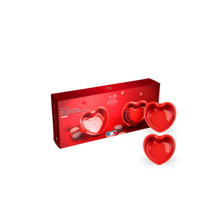 PEUGEOT SAVEURS - Moule coeur rouge PEUGEOT For you - 2 tailles