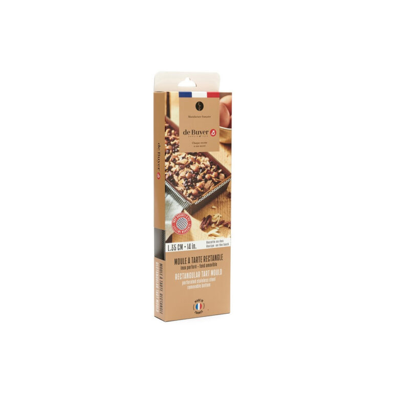 DE BUYER - Moule rectangulaire à fond amovible De Buyer en inox