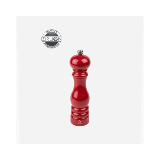 PEUGEOT SAVEURS - Moulin à sel sec PEUGEOT SAVEURS Paris u'Select Zirlion Rouge passion - 4 tailles