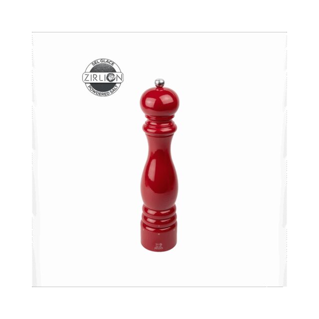 PEUGEOT SAVEURS - Moulin à sel sec PEUGEOT SAVEURS Paris u'Select Zirlion Rouge passion - 4 tailles