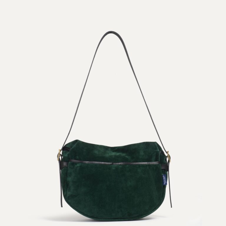 Bleu De Chauffe - Musette du pêcheur demi lune Margot - Vert Foncé