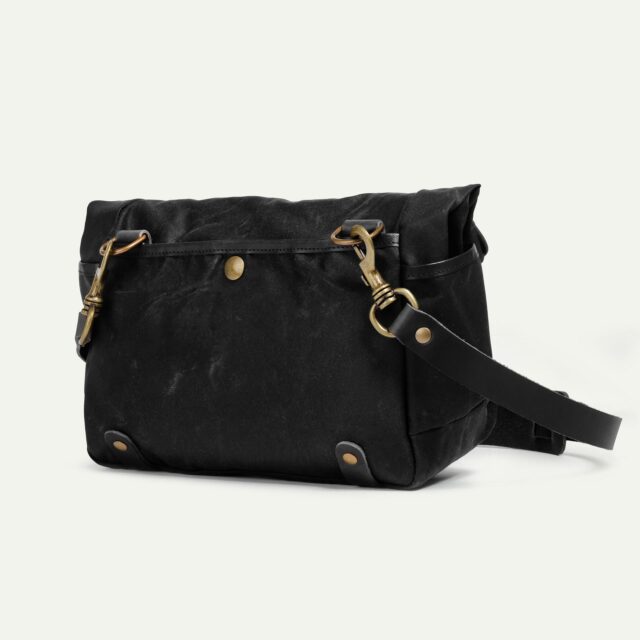 Bleu De Chauffe - Musette Gibus -  Noir waxé