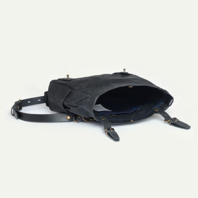 Bleu De Chauffe - Musette Gibus -  Noir waxé