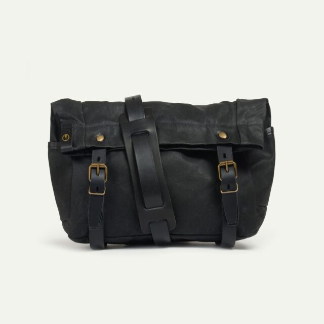 Bleu De Chauffe - Musette Gibus -  Noir waxé