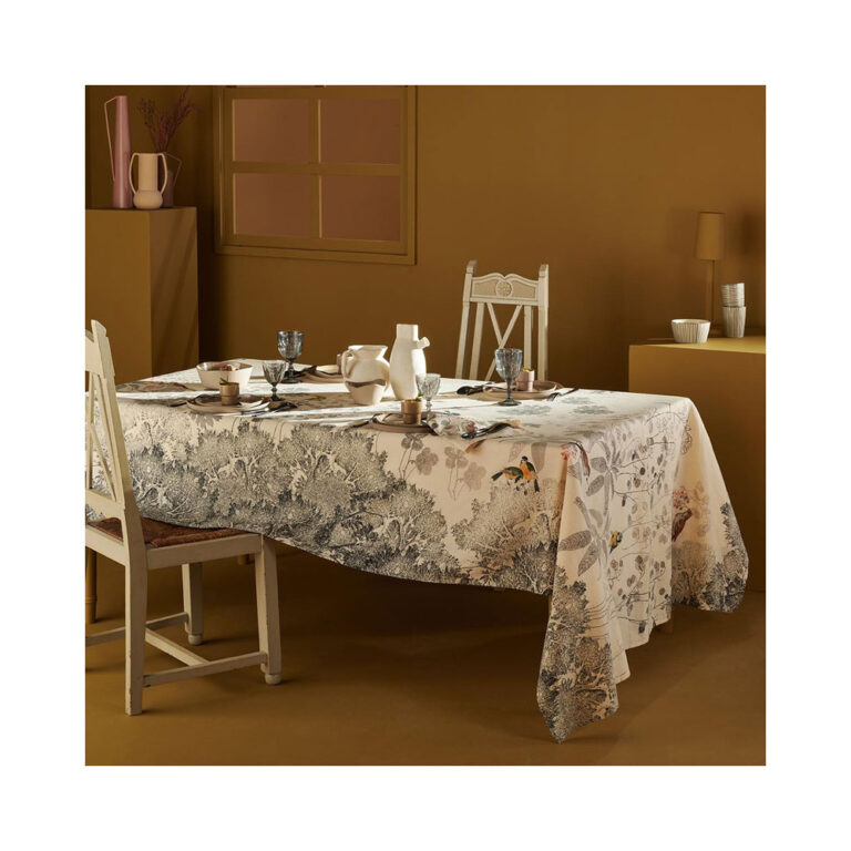 GARNIER THIEBAUT - Nappe Monochrome fusain Garnier Thiebaut - 4 tailles
