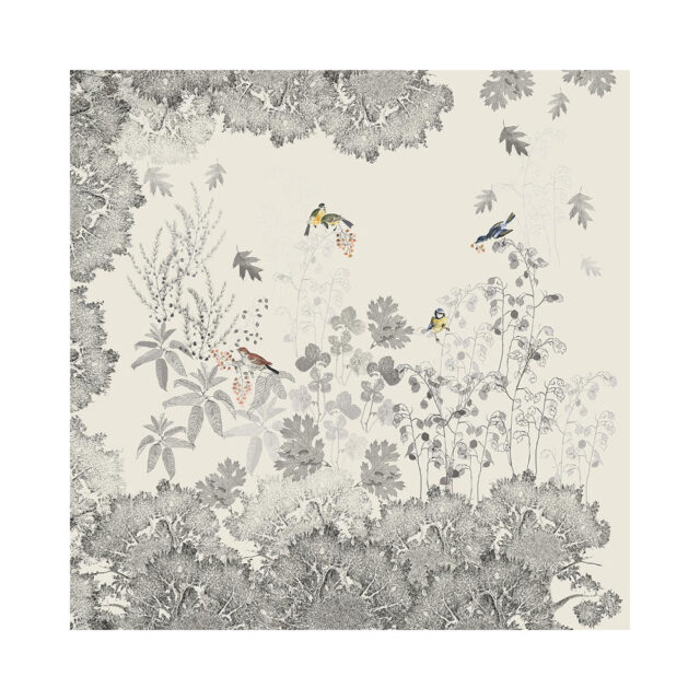 GARNIER THIEBAUT - Nappe Monochrome fusain Garnier Thiebaut - 4 tailles