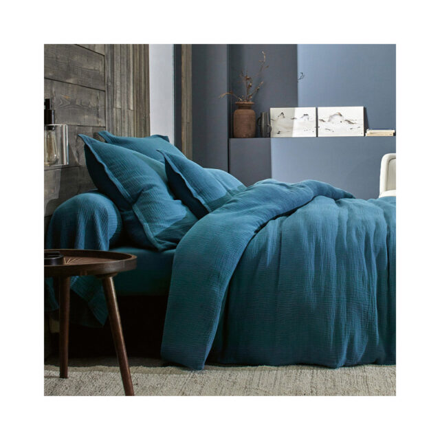 BLANC DES VOSGES - Parure de lit COSY gaze de coton Blanc des Vosges - 7 coloris