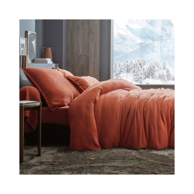 BLANC DES VOSGES - Parure de lit COSY gaze de coton Blanc des Vosges - 7 coloris