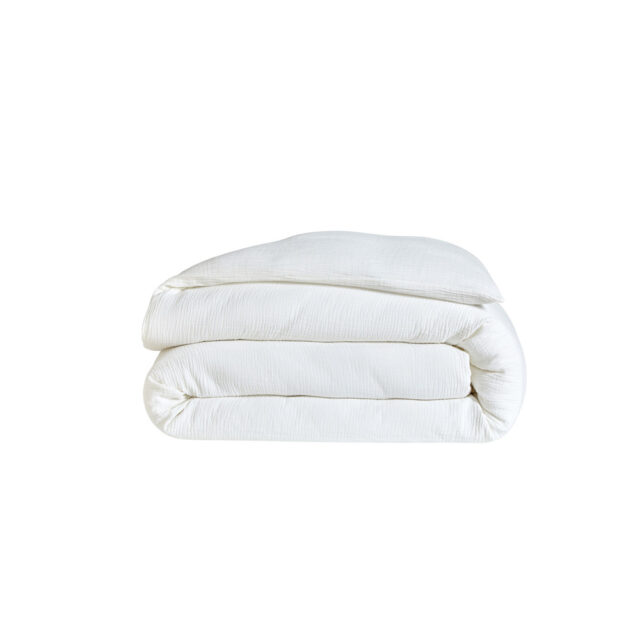 BLANC DES VOSGES - Parure de lit COSY gaze de coton Blanc des Vosges - 7 coloris