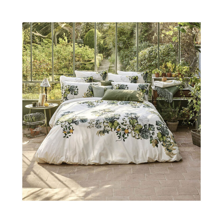 GARNIER THIEBAUT - Parure de lit Giardino naturel Garnier Thiebaut - 2 tailles