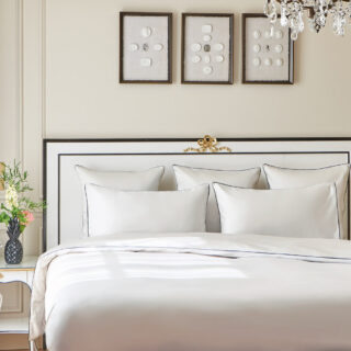 Garnier Thiebaut - Parure de lit Suite grand luxe bleu Garnier Thiebaut