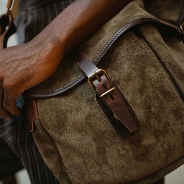 Bleu De Chauffe - Patte à boucle Musette du Pêcheur - Palissandre