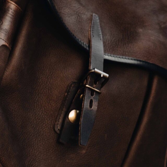 Bleu De Chauffe - Patte à boucle Musette du Pêcheur - Palissandre