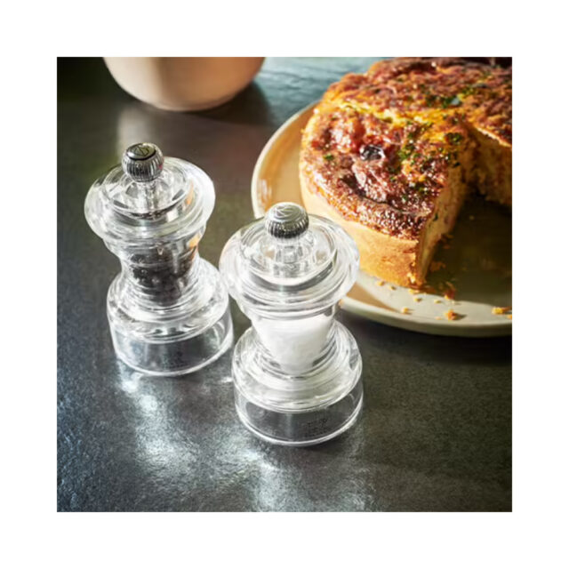 PEUGEOT SAVEURS - 2 moulins sel et poivre PEUGEOT Bistro transparent