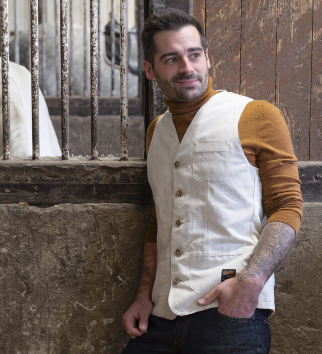 Kiplay Vintage - Gilet 100% Lin - Louis