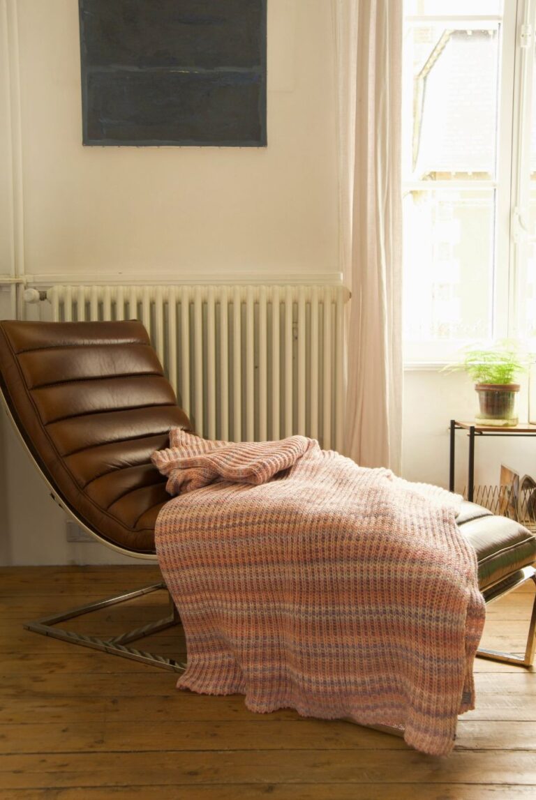 Maison Bonnefoy - Plaid en laine Bayonne – Marron Gris