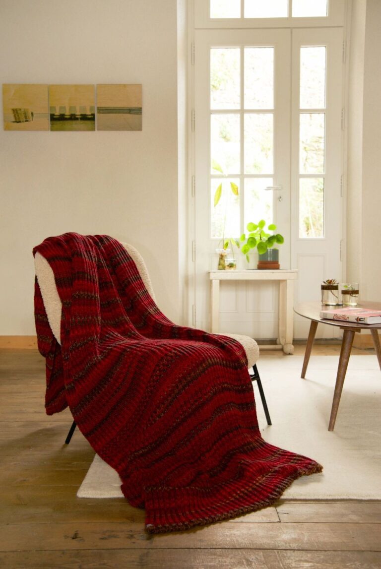 Maison Bonnefoy - Plaid en laine Bayonne – Marron Gris