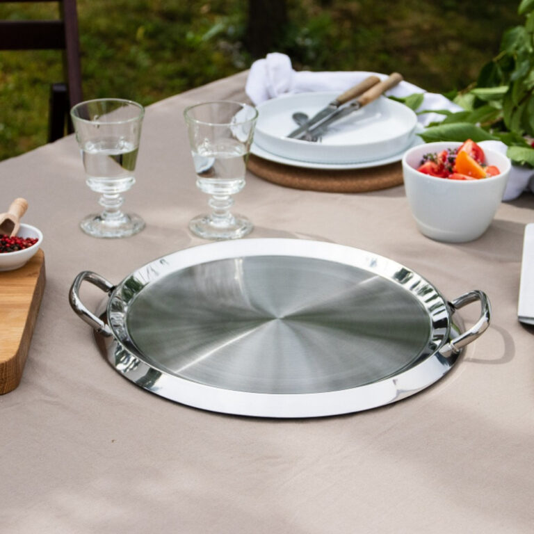 CRISTEL - Plancha grill inox avec couvercle 34cm Cristel