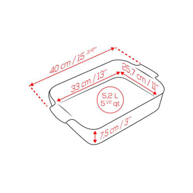 PEUGEOT SAVEURS - Plat à four rectangulaire Peugeot Appolia - 5 coloris 4 tailles