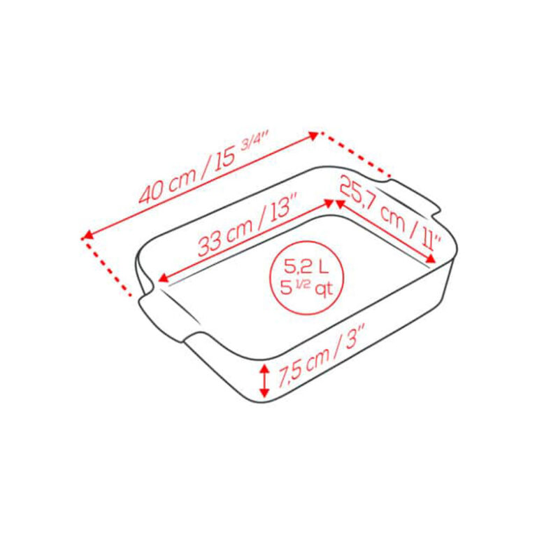 PEUGEOT SAVEURS - Plat à four rectangulaire PEUGEOT Appolia - 5 coloris 4 tailles