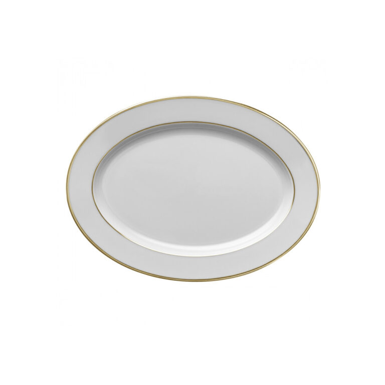 Degrenne - Plat Eclipse Galon platine or GUY DEGRENNE - 2 coloris