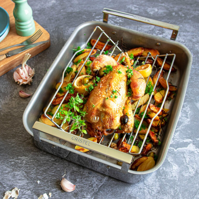 CRISTEL - Plat à four inox Roaster Cristel - 2 tailles 35 ou 40cm