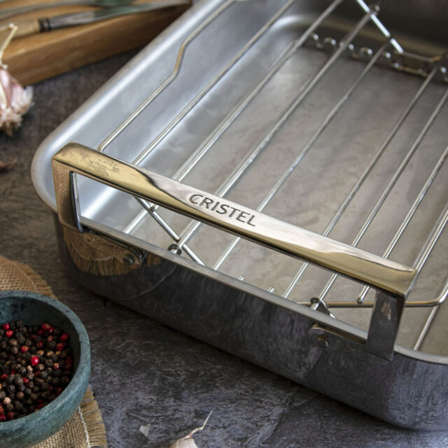 CRISTEL - Plat à four inox Roaster Cristel - 2 tailles 35 ou 40cm