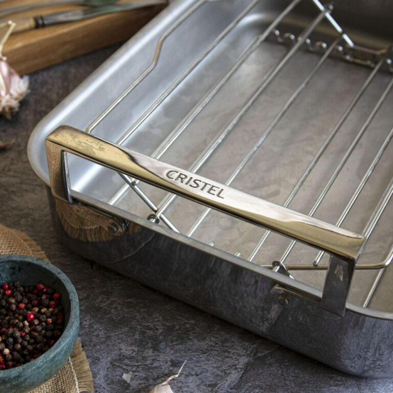 CRISTEL - Plat à four inox Roaster Cristel - 2 tailles 35 ou 40cm
