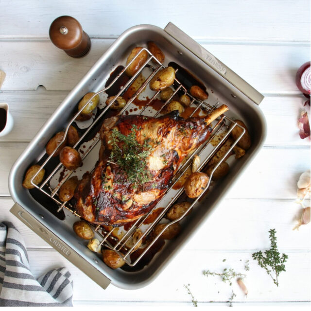 CRISTEL - Plat à four inox Roaster Cristel - 2 tailles 35 ou 40cm