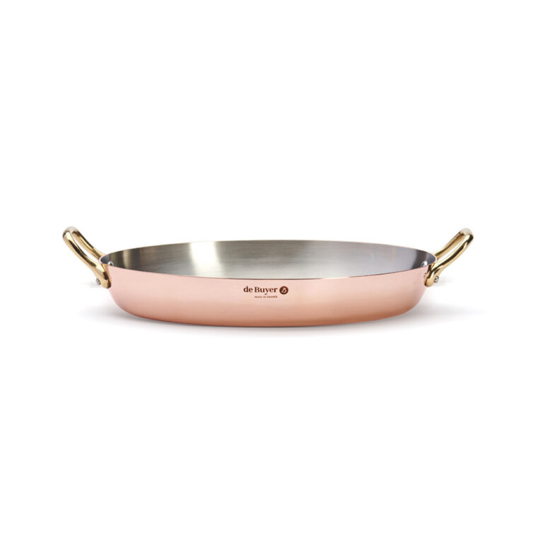 DE BUYER - Plat à four ovale Inocuivre De Buyer cuivre-inox laiton - 2 tailles