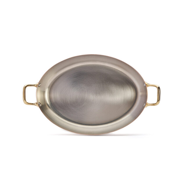 DE BUYER - Plat à four ovale Inocuivre De Buyer cuivre-inox laiton - 2 tailles