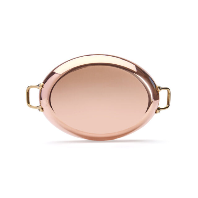 DE BUYER - Plat à four ovale Inocuivre De Buyer cuivre-inox laiton - 2 tailles