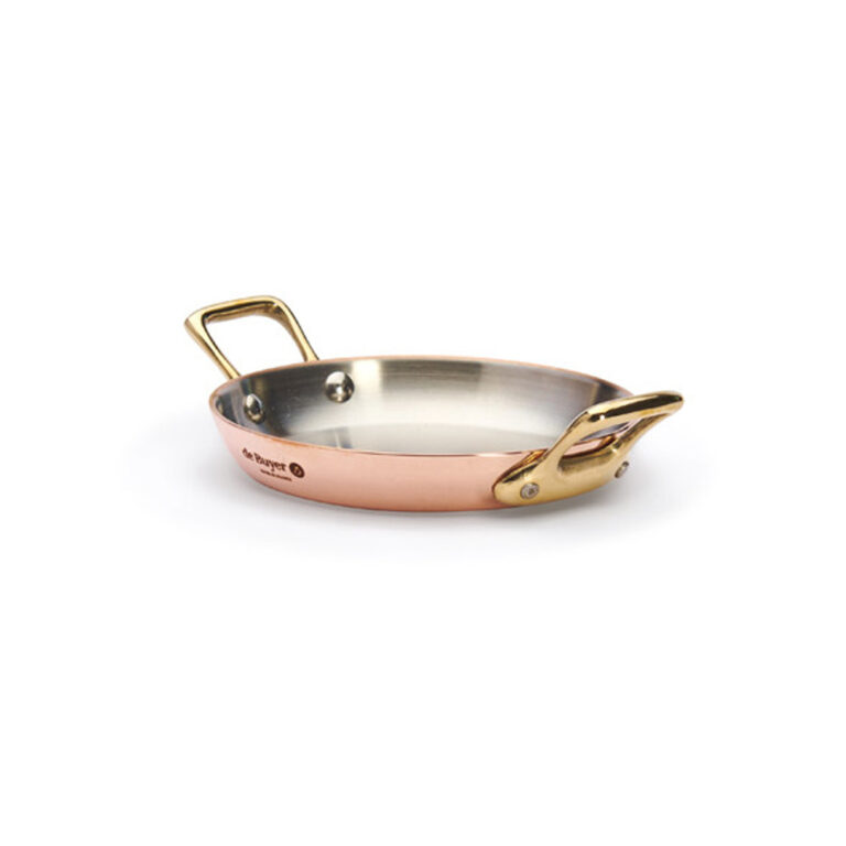 DE BUYER - Plat à four rond Inocuivre De Buyer cuivre-inox laiton - 4 tailles