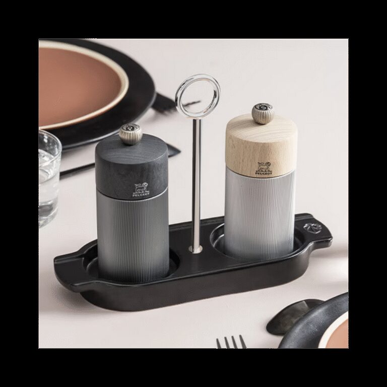 PEUGEOT SAVEURS - Plateau PEUGEOT en céramique pour deux moulins - 2 coloris
