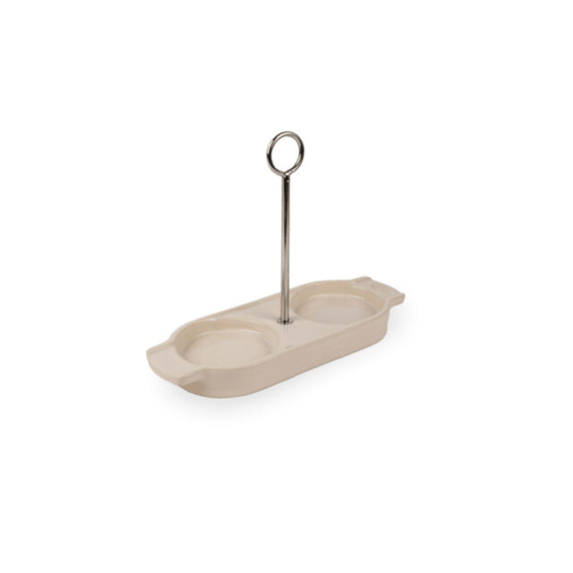 PEUGEOT SAVEURS - Plateau Peugeot en céramique pour deux moulins - 2 coloris