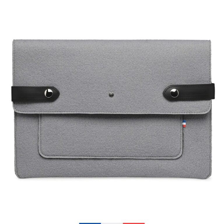 Saint-Lazare - Pochette ordinateur Made in France - Gris clair