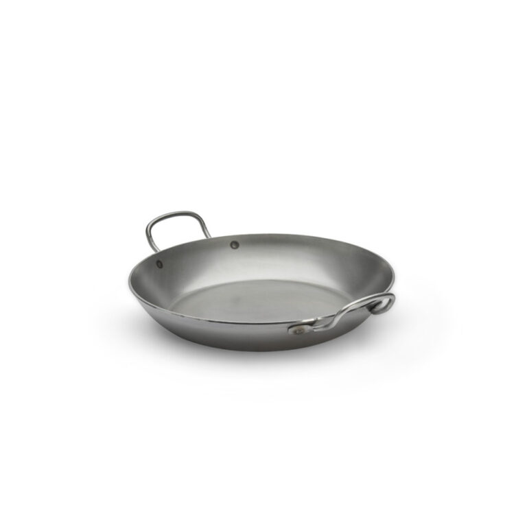 DE BUYER - Poêle 2 anses DE BUYER Carbone Plus ronde en tôle d'acier - 6 tailles