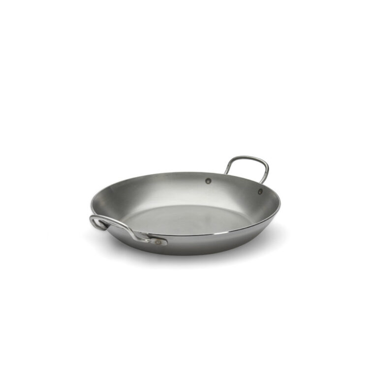 DE BUYER - Poêle 2 anses DE BUYER Carbone Plus ronde en tôle d'acier - 6 tailles